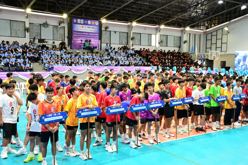 สนั่นเชียงราย! ศึกวอลเลย์บอลยุวชน 'เอสโคล่า U16' เปิดฉากแล้ว 32 ทีมประชันฝีมือ