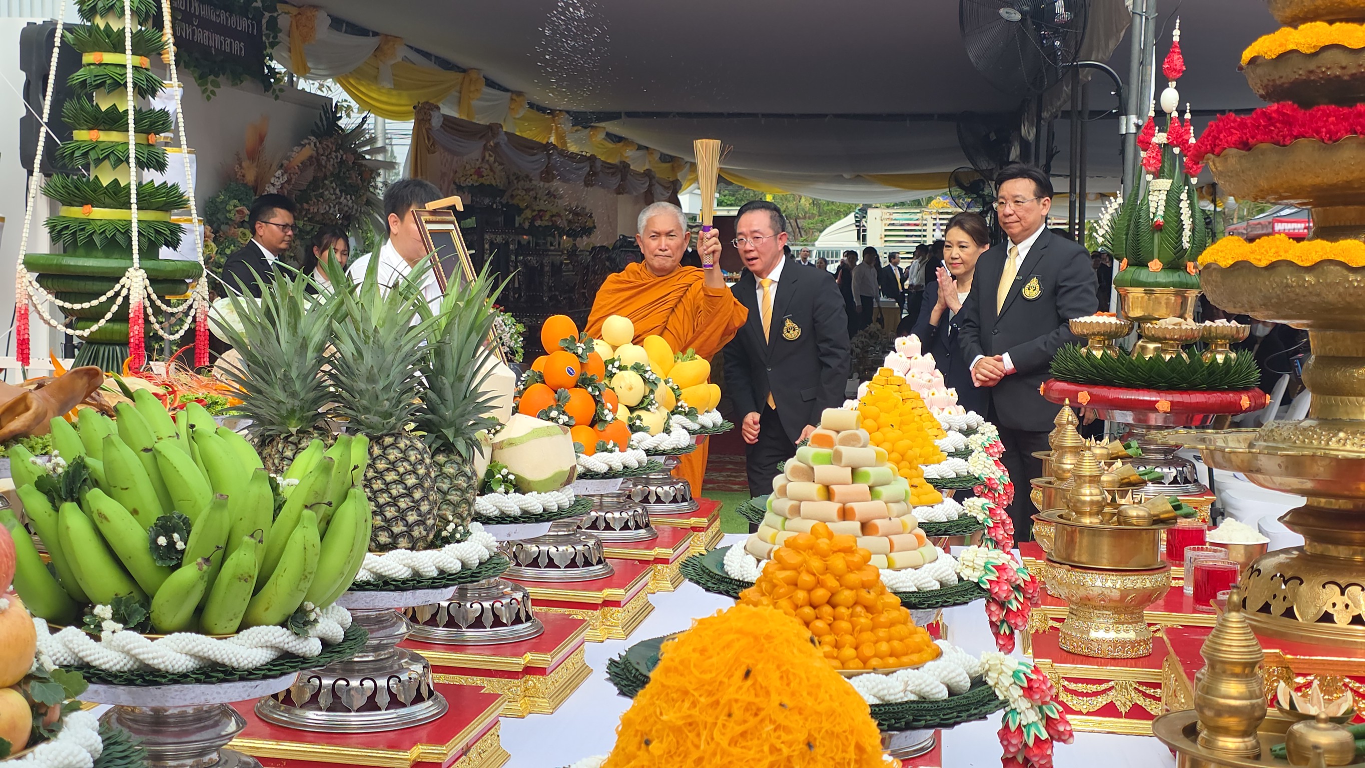 พิธีบวงสรวงองค์ครุฑ อาคารศาลเยาวชนและครอบครัวจังหวัดสมุทรสาคร