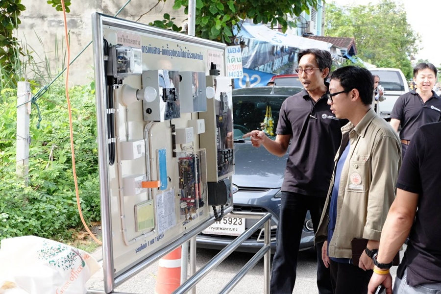    การไฟฟ้านครหลวง เขตนนทบุรีออกหน่วยเคลื่อนที่ชุมชนโกสุมรวมใจ 2 เขตดอนเมือง
