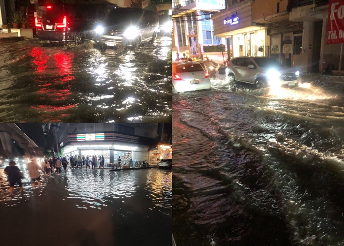 ฝนตกหนักมาก เกินร้อยหลายพื้นที่ กับสโลแกนชีวิตดีๆ ของคนกรุง!