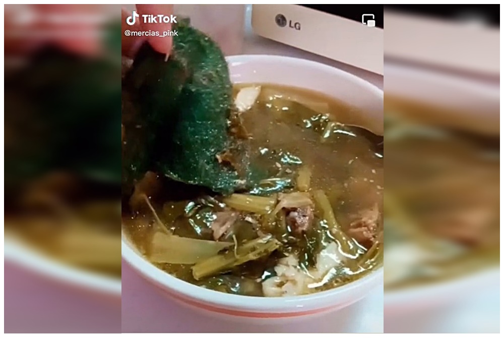 โลกต้องรู้! สาวสั่งจับฉ่ายได้ “สาหร่ายยักษ์”เต็มแผ่น
