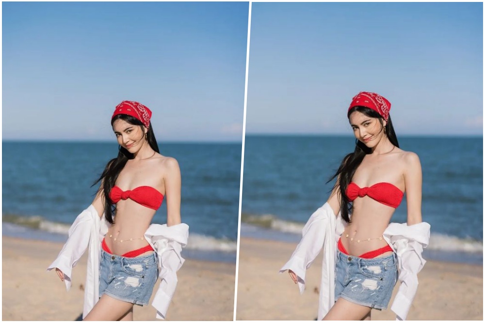 ดาเมจแรงเกินต้าน! 'ใหม่ ดาวิกา' อวดเอว S ในชุดบิกินีสีแดง ชวนใจบาง