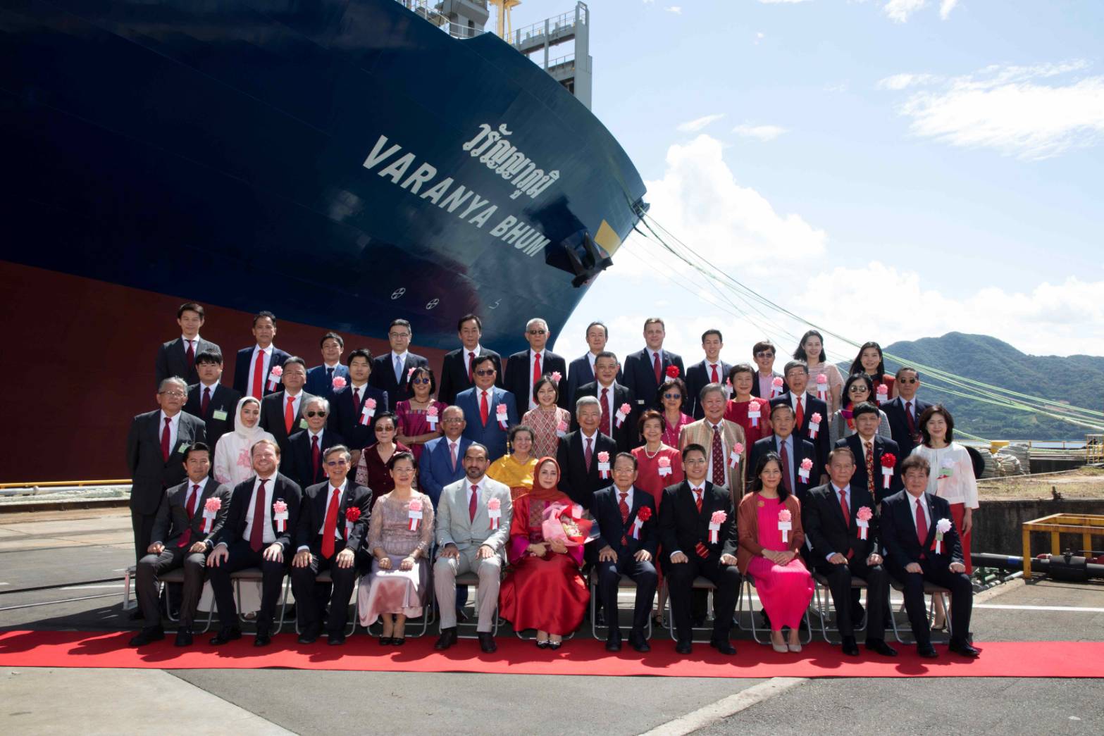 RCL จัดพิธีตั้งชื่อเรือใหม่ 2 ลำ USSAMA BHUM และ VARANYA BHUM ที่ญี่ปุ่น