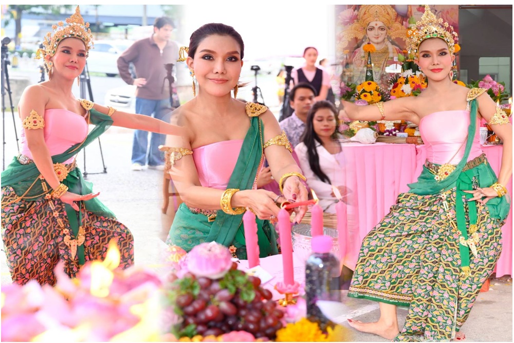 "ต้อม รชนีกร" รำถวายพระแม่ลักษมี เปิดดวงงานเงิน ปัญหาคลี่คลาย