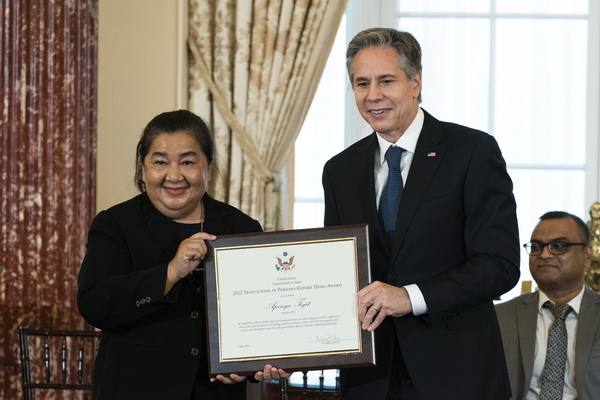 สตรีไทยสุดเจ๋ง! คว้ารางวัล “ฮีโร่ต้านค้ามนุษย์ 2022”