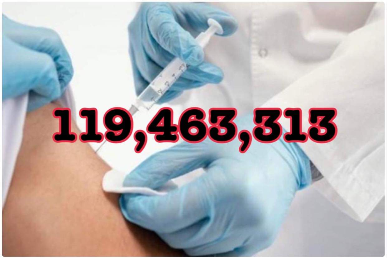 วัคซีนไทยฉีดแล้ว 119.4 ล้านโดส บูสต์เข็มสาม 25.2%