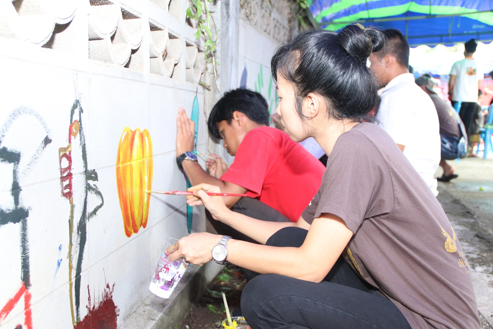 มจร.พะเยา จัดโครงการ“ศิลปะกับวิถีชุมชนคนแม่นาเรือ : ภาพสามมิติบนแผ่นสังกะสี” สะท้อนอัตลักษณ์ชุมชน