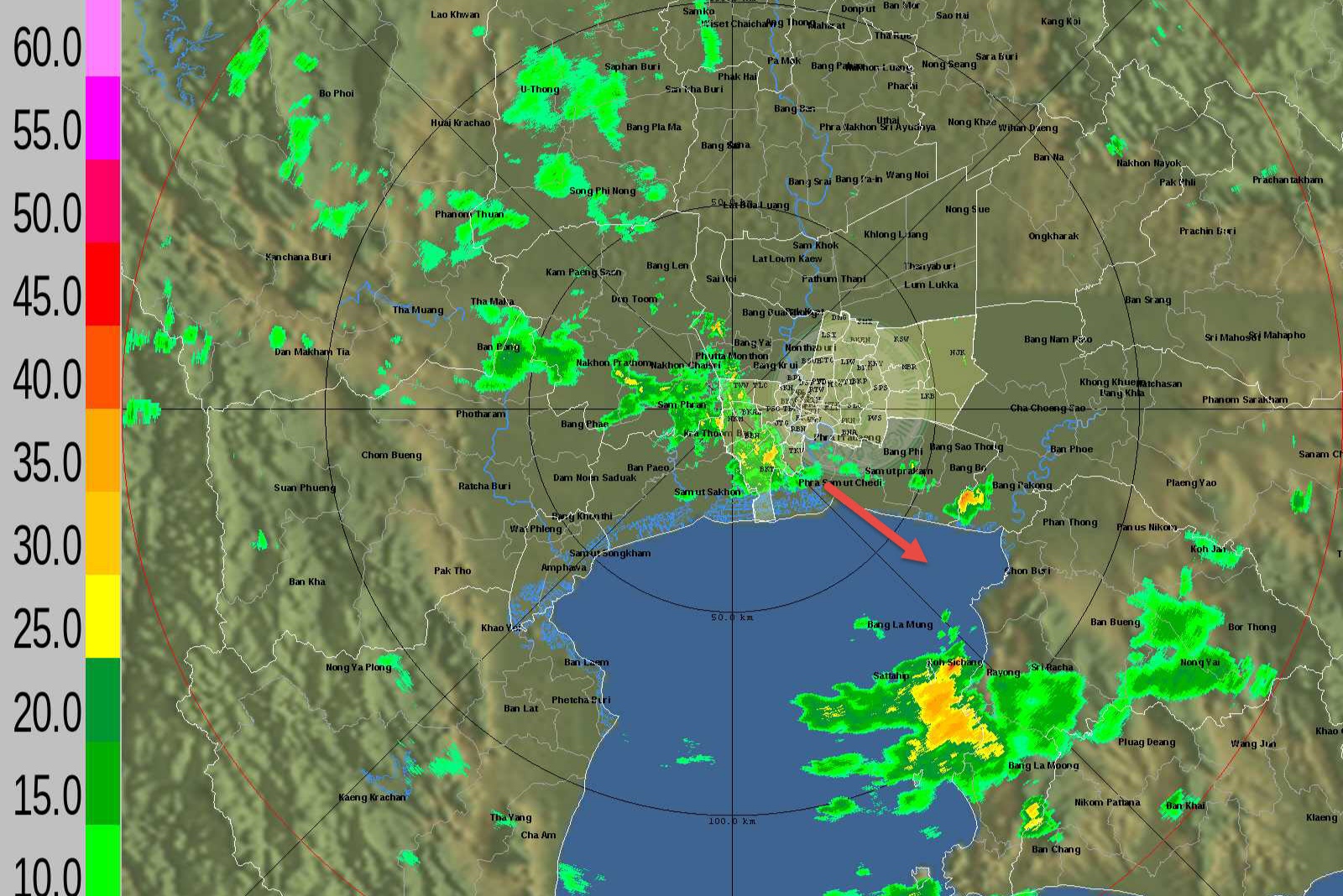 พกร่ม! ฝนมาแล้ว กระจายทั่วกทม.ทั้งทวีวัฒนา หนองเเขม บางเเค บางบอน บางขุนเทียน ต่อเนื่องนครปฐม  