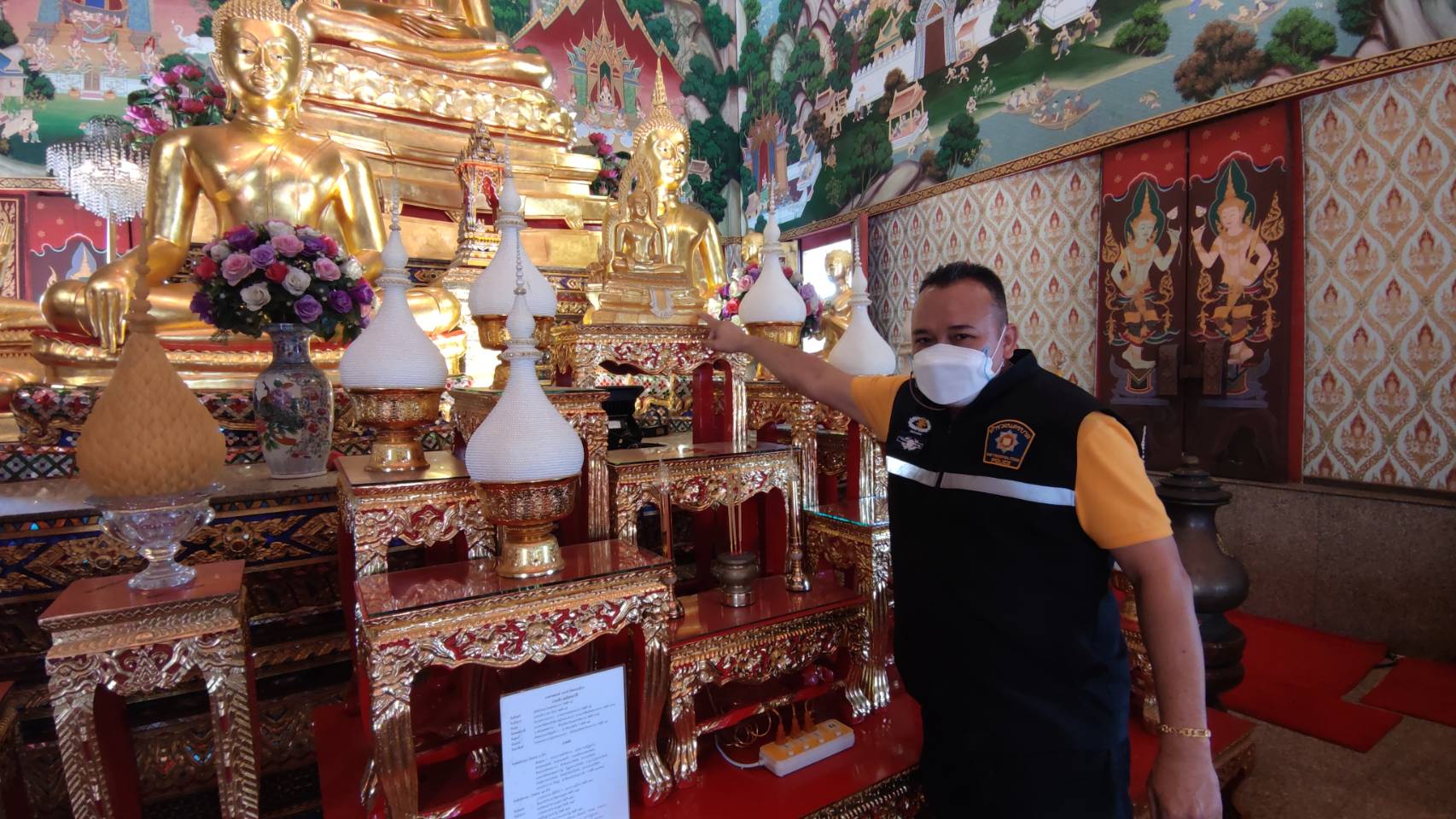 ตร.เร่งติดตามตัวคนร้ายขโมยพระพุทธรูปในโบสถ์วัดดอนเมือง