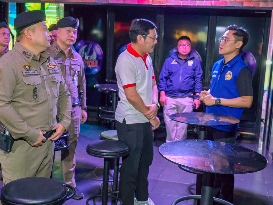 “บางละมุง–พัทยา” ตรวจเข้มสถานบันเทิง ยกระดับความปลอดภัย รับนักท่องเที่ยวปีใหม่ 2026