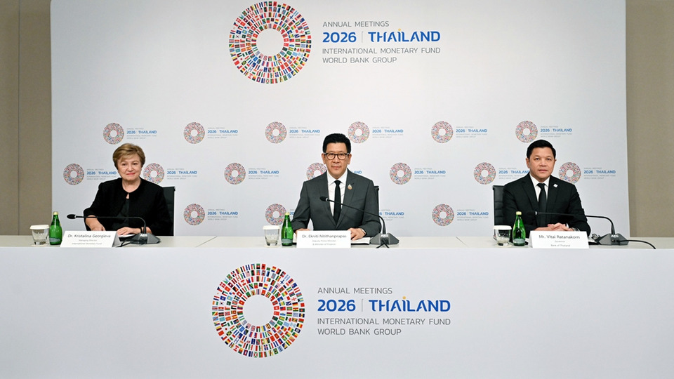 ไทยเตรียมจัดประชุมใหญ่ IMF–World Bank 2026 ต.ค.นี้ ที่ศูนย์สิริกิติ์ ย้ำบทบาทเวทีเศรษฐกิจโลก
