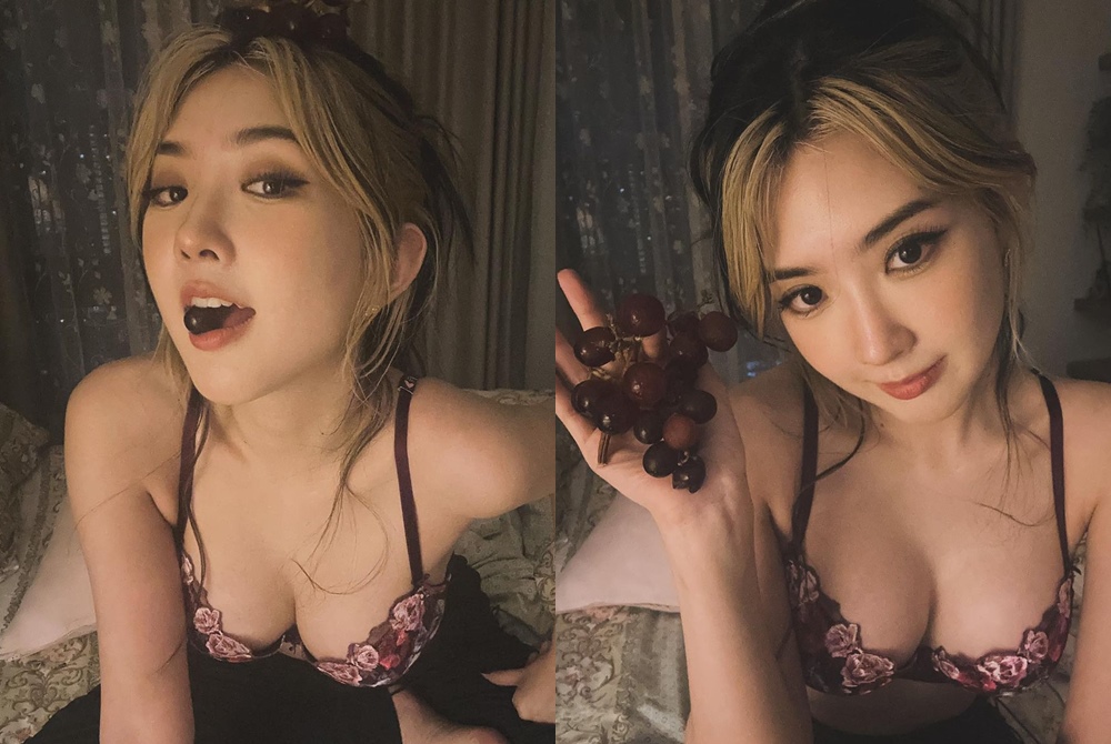 "เบียร์ เดอะวอยซ์" โชว์กินองุ่นแบบเซ็กซี่แต่ชุดทำหลุดโฟกัส