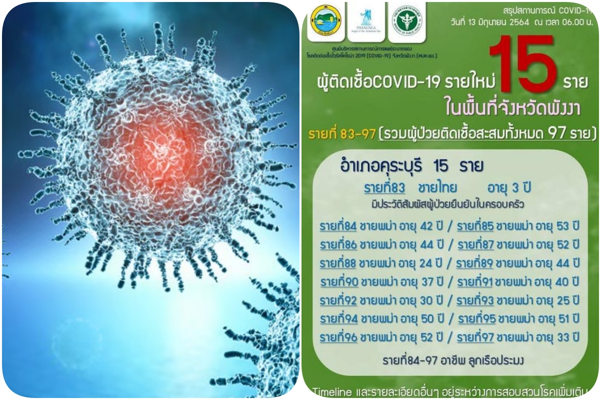 พบคลัสเตอร์แพปลาคุระบุรี พังงา ติดโควิด อีก 15 ต่างด้าว 14 เด็กไทย 3 ขวบ 1 ราย 