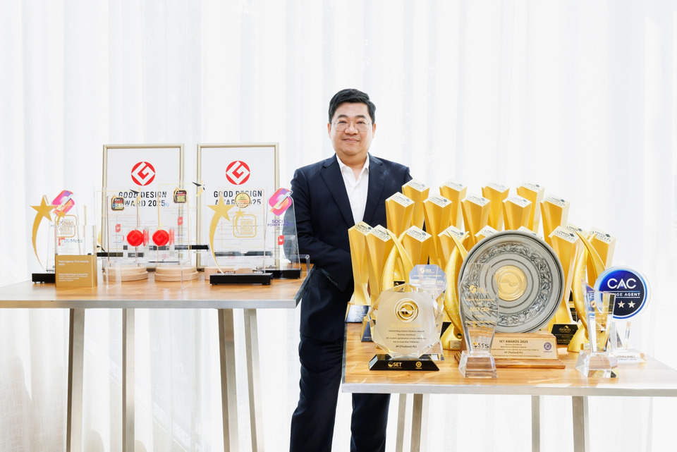เอพี ไทยแลนด์ ยืนหนึ่งแบรนด์อสังหาฯ คว้า 40 รางวัลชั้นนำทั้งระดับโลกและภูมิภาค ตลอดปี 2568 พร้อมเดินหน้าพัฒนาที่อยู่อาศัยคุณภาพและยั่งยืน 