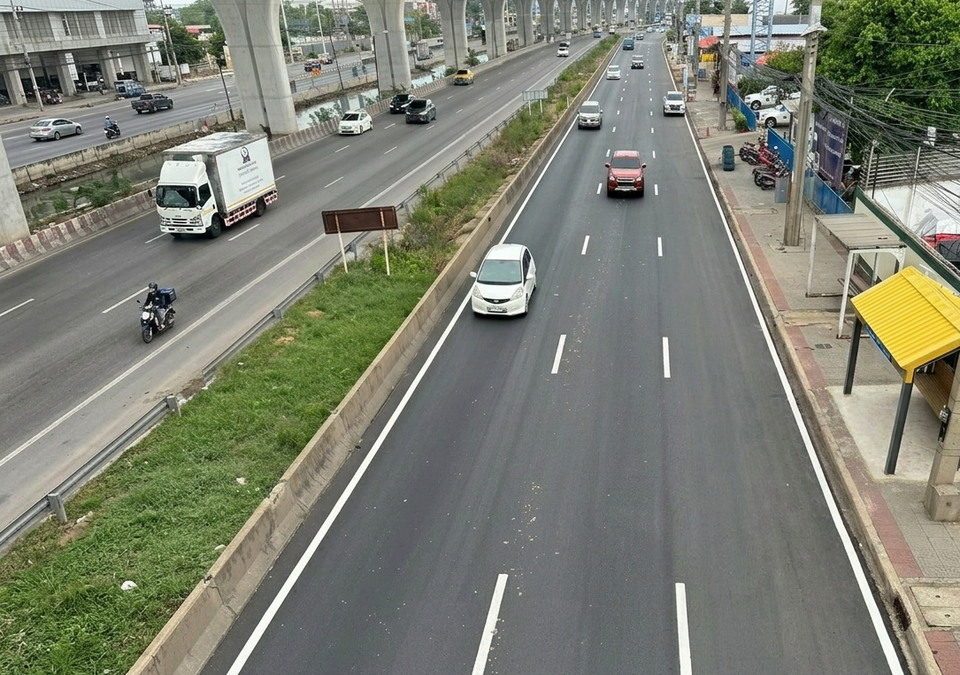 ทล.หยุดก่อสร้างชั่วคราว คืนผิวจราจรช่องทางหลักถ.พระราม 2 ดูแล-ความสะดวกปปชช.เดินทางสงกรานต์ 