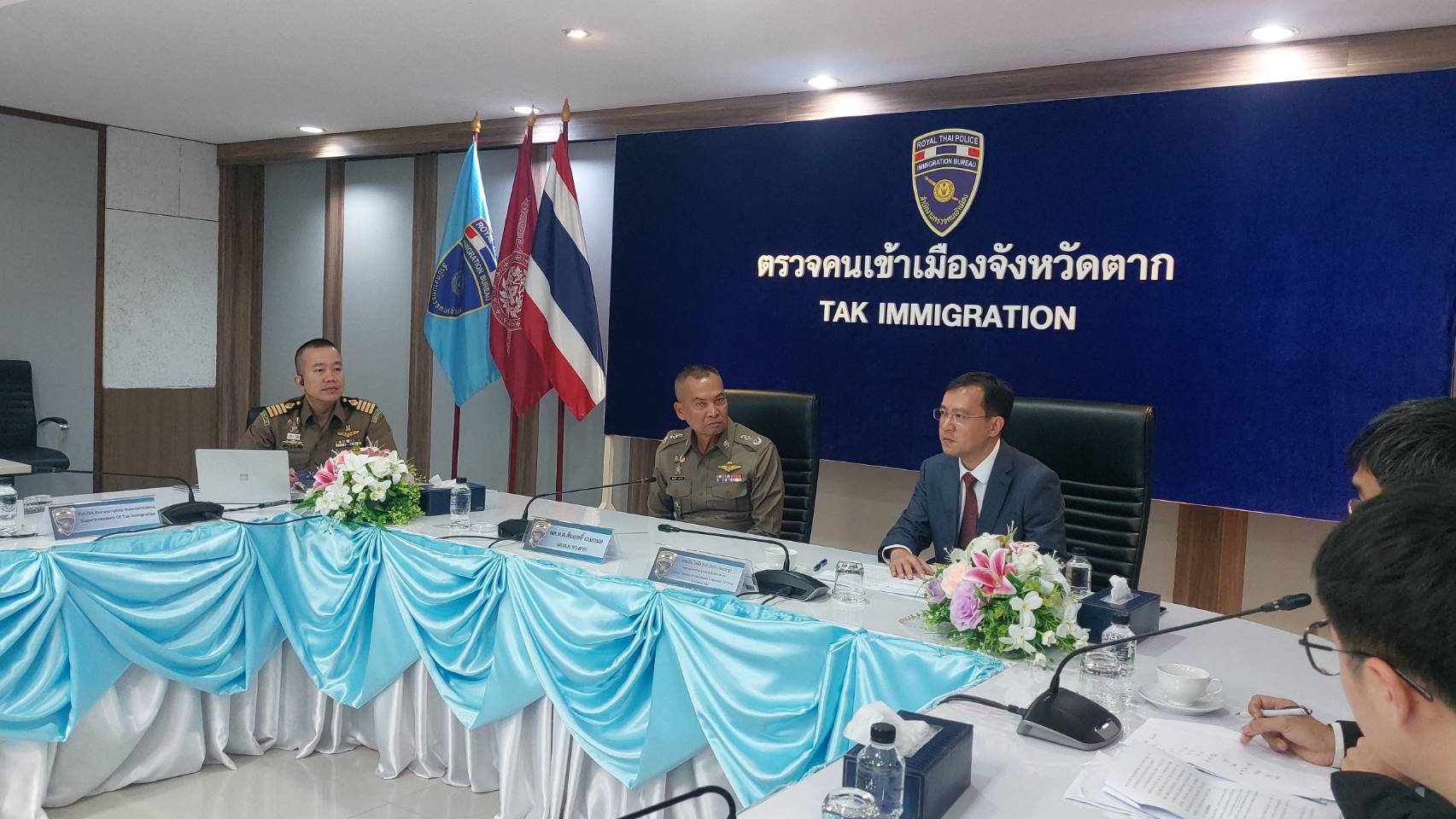 กงศุลใหญ่แห่งสาธารณรัฐประชาชนจีนประจำเชียงใหม่ เข้าพบเพื่อขอบคุณพร้อมรับทราบข้อมูล ผู้บังคับการตำรวจภูธร จ.ตาก