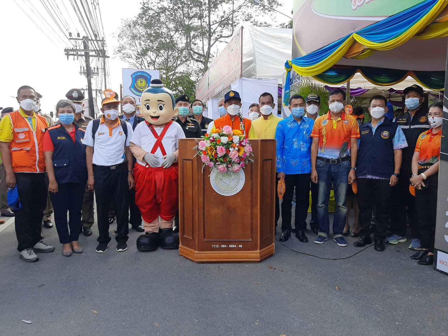 กระบี่ เปิดศูนย์ปฏิบัติการร่วมป้องกันและลดอุบัติเหตุทางถนน - ทางทะเล มุ่งสร้างความปลอดภัยในการเดินทาง การท่องเที่ยว กลับบ้านด้วยความสุข