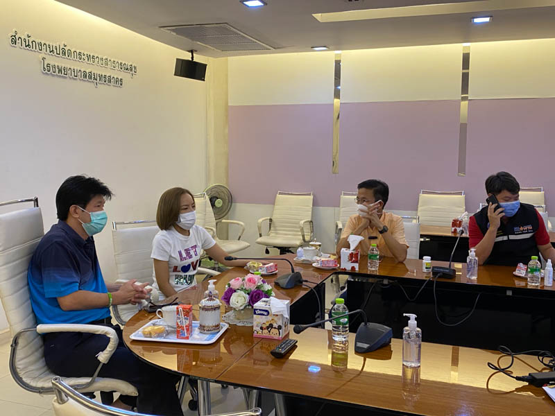อบจ.มหาชัยเดินหน้าเปิดลงทะเบียนฉีดซิโนฟาร์มรอบ 2  เผยบรรยากาศคึกคักตั้งเป้าไว้ 67,000คน
