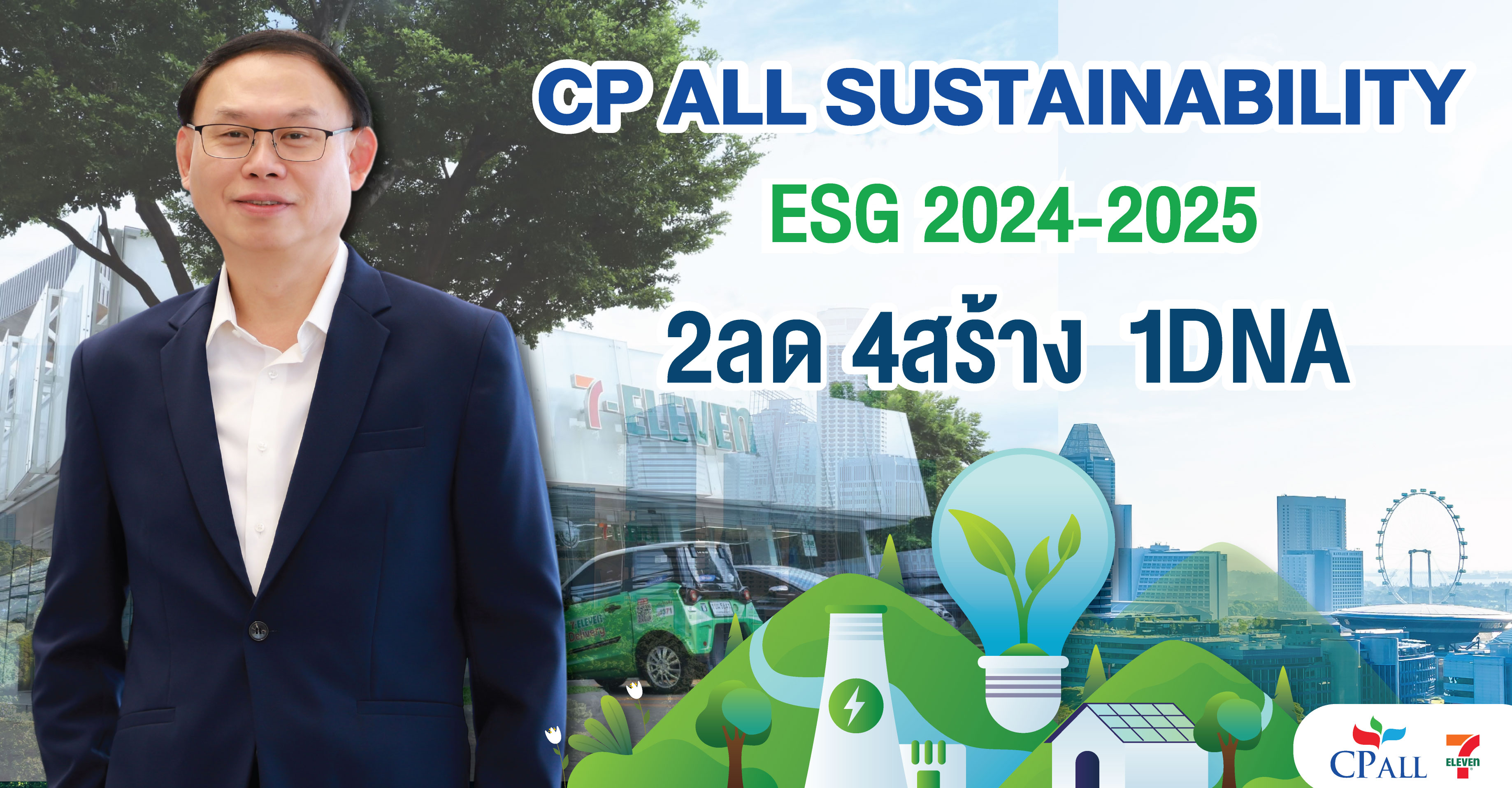 ซีพี ออลล์ เปิดแนวคิด Sustainability framework 2024-2025 “2 ลด 4 สร้าง 1DNA” เคียงคู่ชุมชน สร้างสรรค์สังคมยั่งยืน   