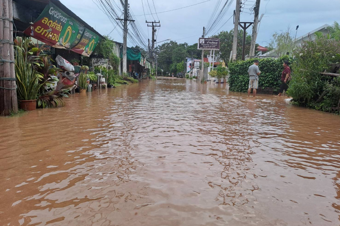ด่วน! ปภ.เตือนภับระดับ 3 ต.ป่าแดด อ.เมืองฯ ต.ทุ่งต้อม ต.แม่ก๊า อ.สันป่าตอง อ.สารภี จ.เชียงใหม่ เสี่ยงน้ำล้นตลิ่ง น้ำท่วมขังสูงให้ขนย้ายสิ่งของ-อพยพกลุ่มเปราะบาง