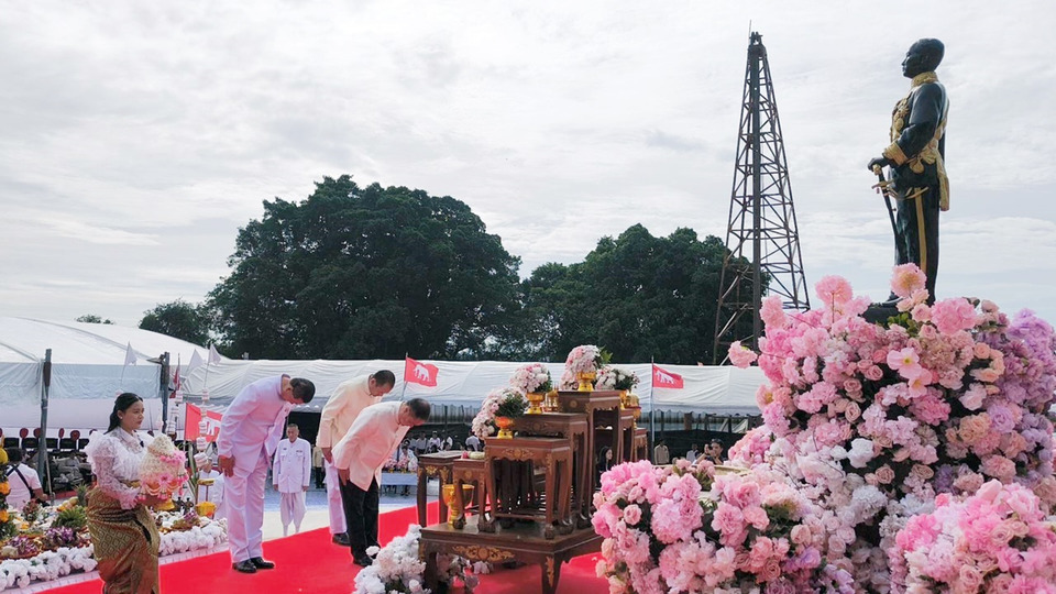 ทน.รังสิตจัดพิธีบวงสรวงใหญ่ ครบรอบ 126 ปี ร.5 เสด็จฯ เปิดประตูน้ำจุฬาลงกรณ์