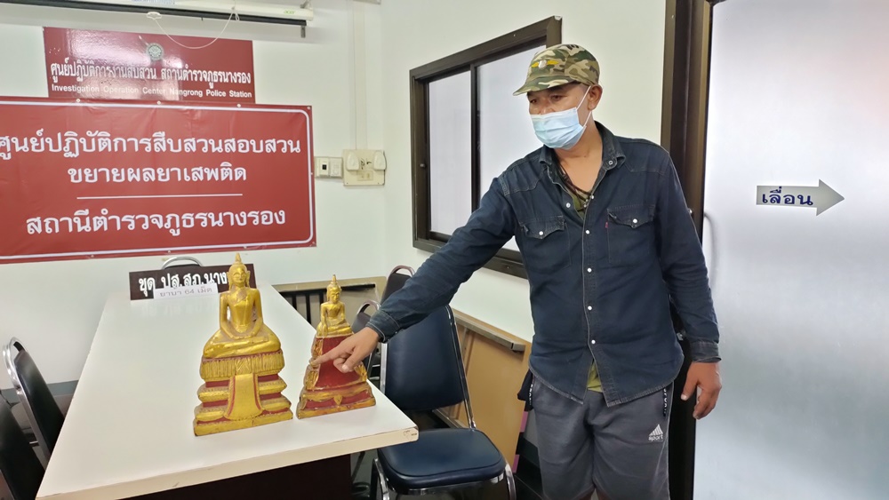 จับแล้วโจรใจบาป​ ขโมยพระพุทธรูปไม้โบราณ​ อายุ​กว่า​ 200​ปี​ อ้างเป็นพระพุทธรูปประจำต้นตระกูล​