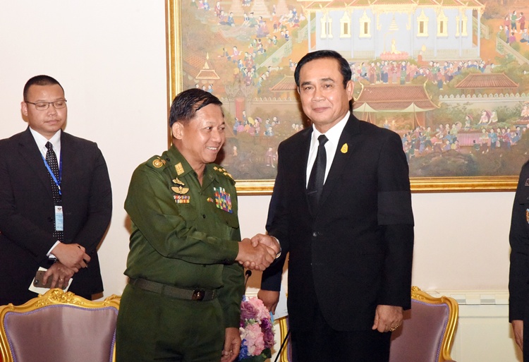 ผบ.ทสส.เมียนมาพบ "บิ๊กตู่"ขอบคุณรัฐบาลดูแลแรงงานเมียนมาในไทย