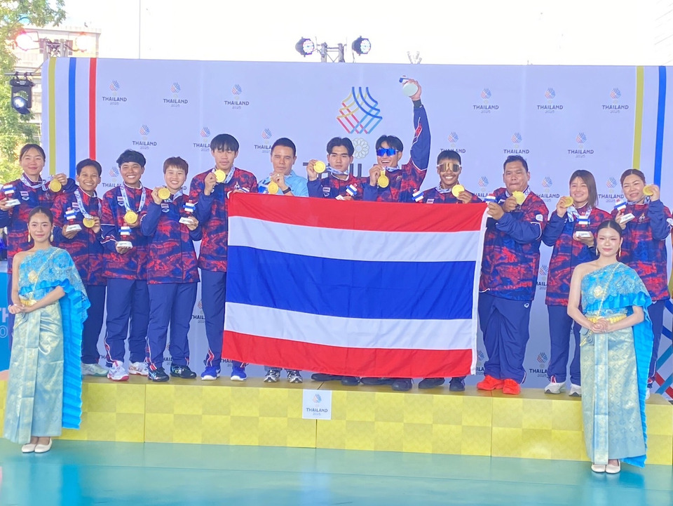 เหรียญประวัติศาสตร์! เบสบอล 5 คน ทีมชาติไทย ผงาดคว้าทองซีเกมส์