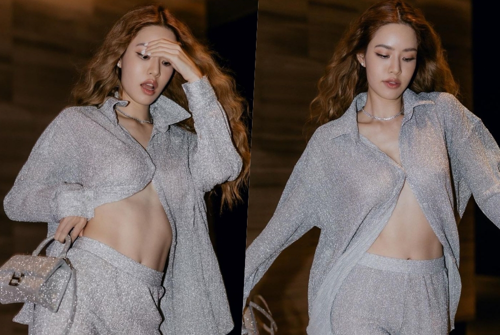"เกรซ กาญจน์เกล้า" อวดกล้ามท้องกับแฟชั่นสุดจี๊ด