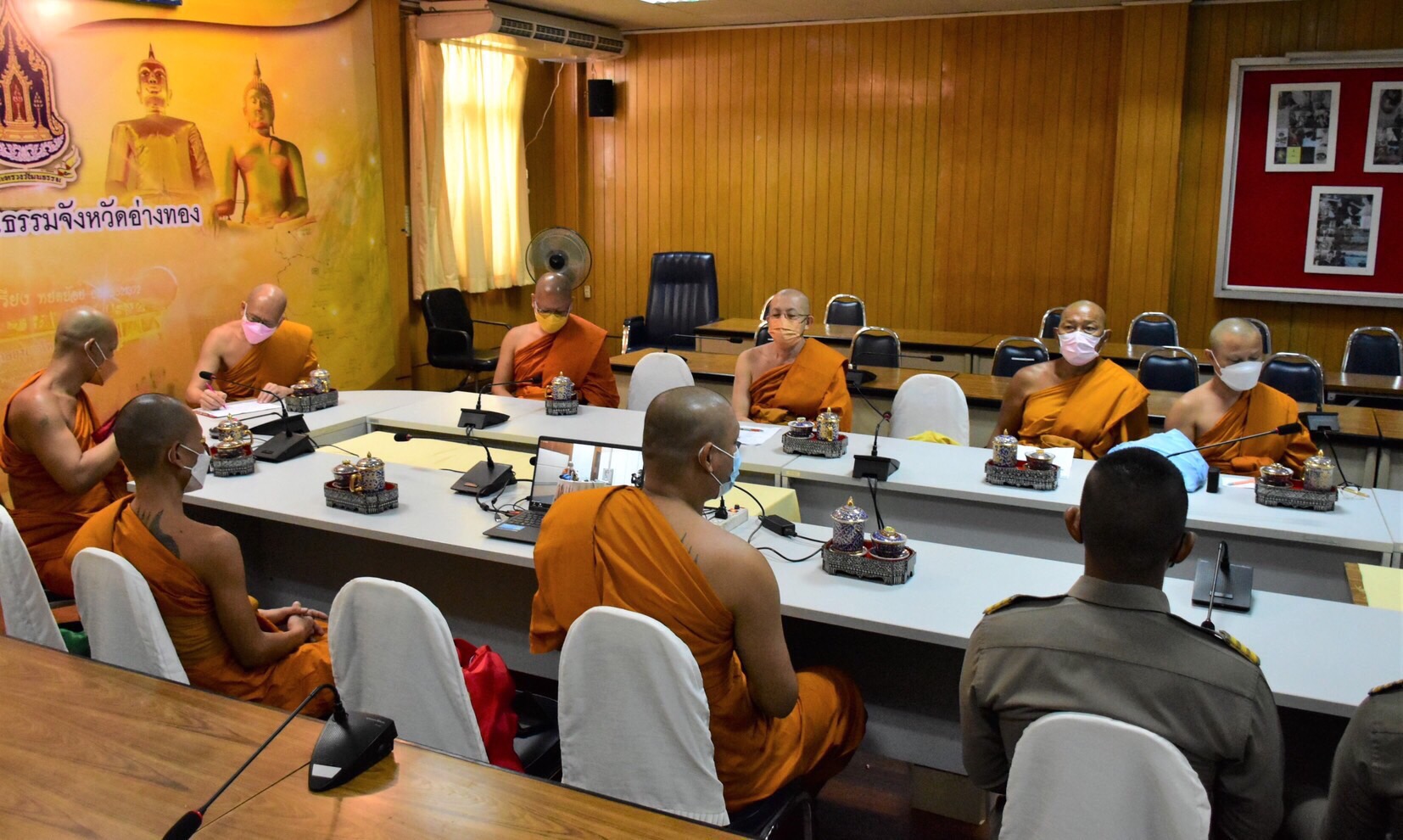 วัฒนธรรมอ่างทองทบทวนความรู้หลักสูตรอบรมเชิงปฏิบัติการพระพิธีธรรม