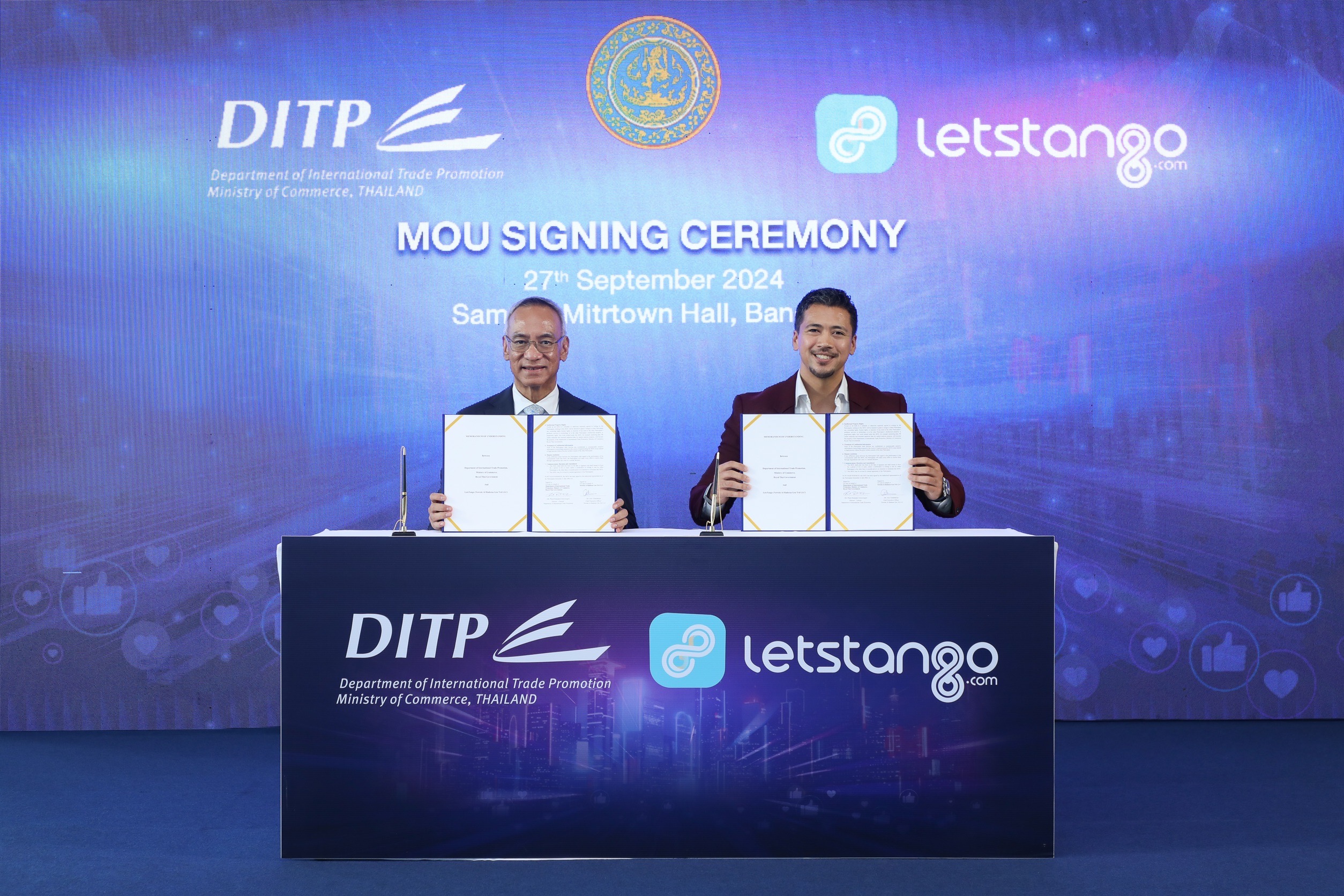 "DITP" จับมือ Letstango.com ดันสินค้าไทยบุกตลาดออนไลน์ตะวันออกกลาง