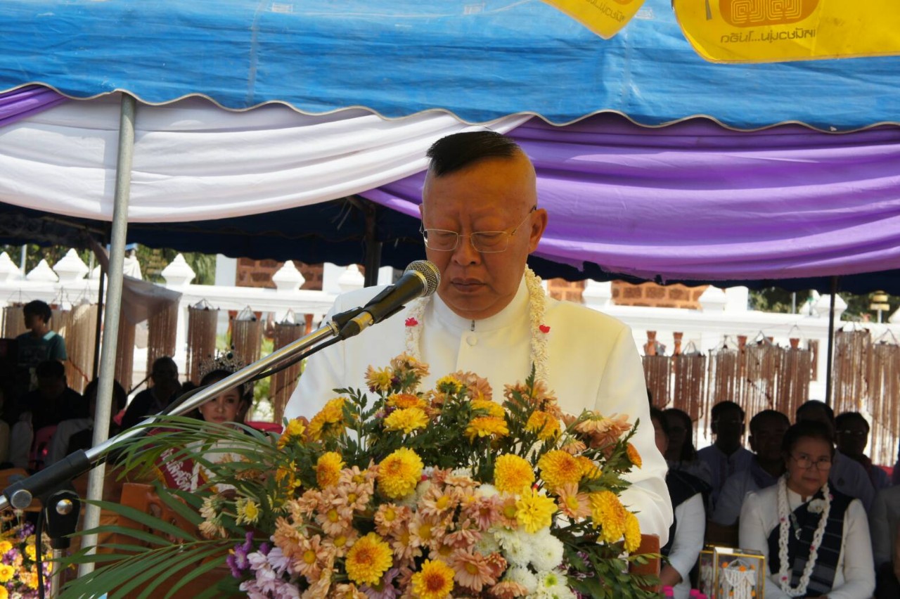 ยโสธรปิดถนนปล่อยขบวนแห่มาลัยข้าวตอกอย่างยิ่งใหญ่ ประจำปี 2563