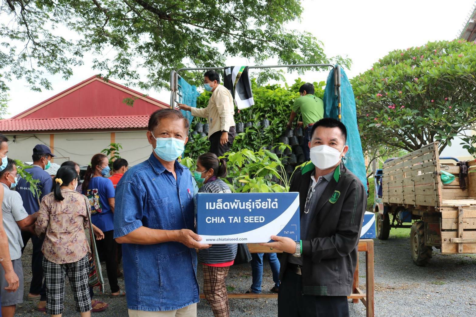 เกษตรจังหวัดสุโขทัยมอบกล้าพันธุไม้ สนับสนุนให้เกษตรกรปลูกพืชที่เหมาะสมกับพื้นที่