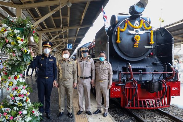 "การรถไฟฯ" เปิดเดินขบวนรถจักรไอน้ำประวัติศาสตร์ กรุงเทพ-อยุธยา-กรุงเทพ น้อมรำลึกในหลวง ร.9