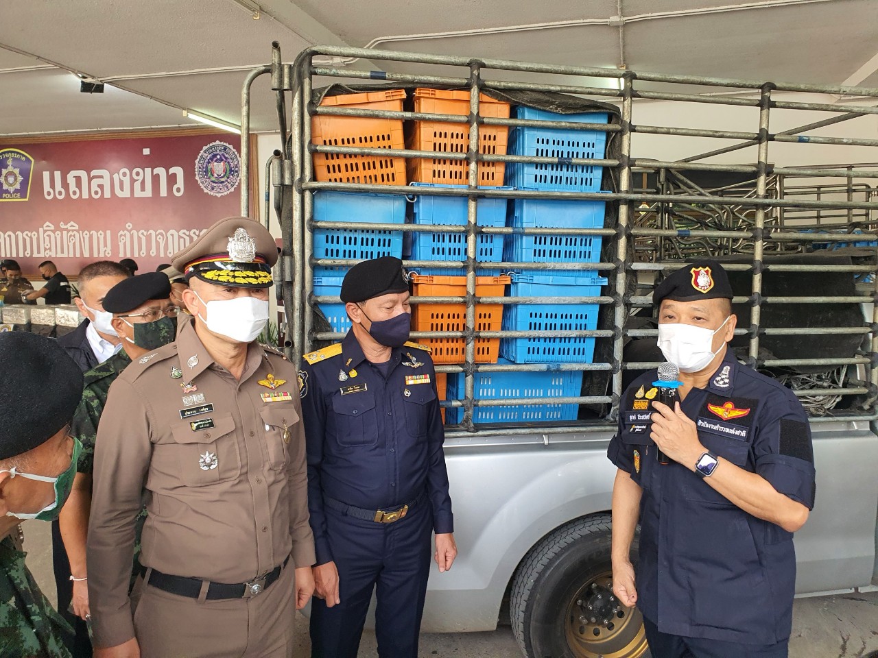 “บิ๊กใหม่” แถลงข่าวด่านแม่พริกจับยาบ้าล็อตใหญ่