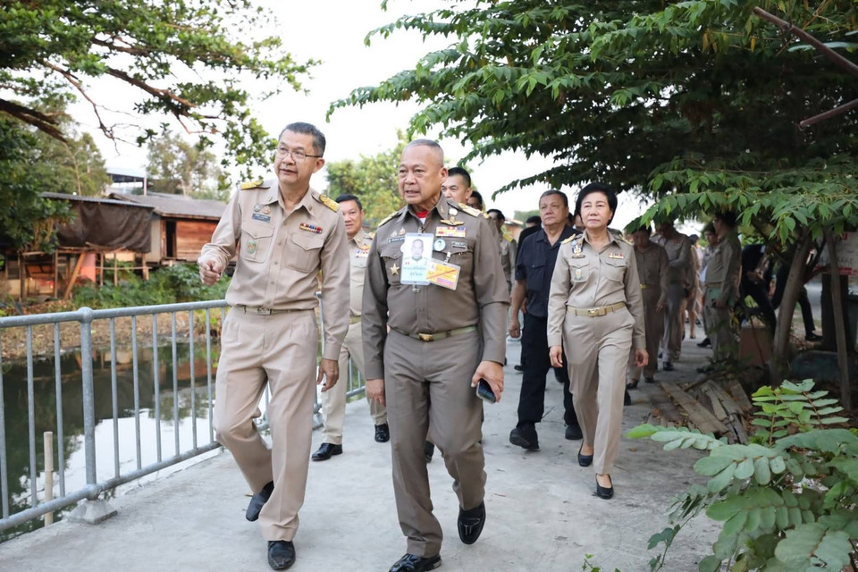 ติดตามความคืบหน้าโครงการก่อสร้างเขื่อนคลองเปรมประชากร