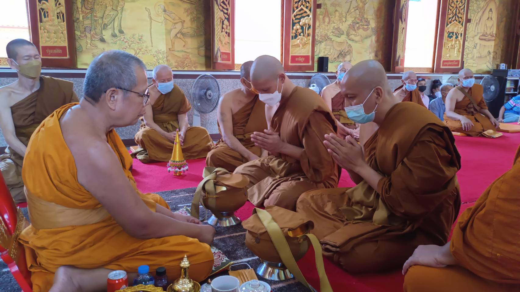 วัดถ้ำพรุตะเคียนอุปสมบทหมู่ถวายเป็นพระราชกุศลในวันพ่อ 5 ธ.ค. 