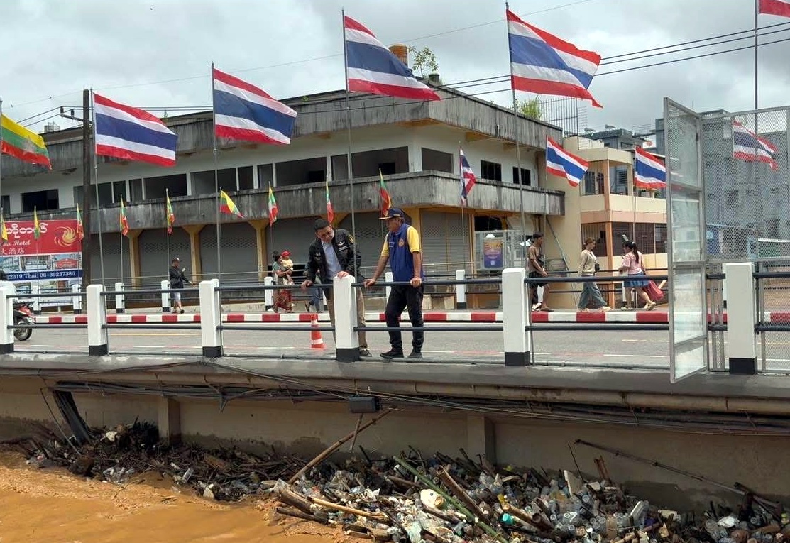 แม่สายฝนตกต่อเนื่อง น้ำสายเสี่ยงล้นตลิ่ง ปภ.เตือนชุมชนริมน้ำเฝ้าระวังใกล้ชิด