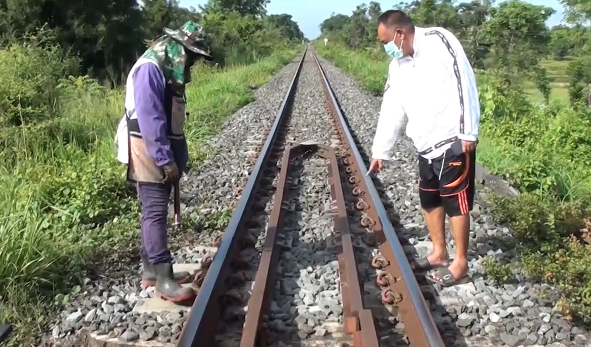 ระบาดหนัก!!! เหล็กหมุดรางรถไฟยังถูกขโมย 