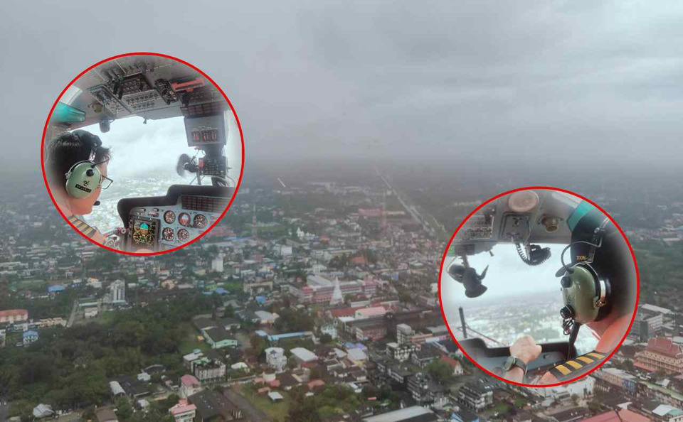 ปภ.ส่งเฮลิคอปเตอร์ KA-32 บินด่วนเข้าหาดใหญ่ เตรียมลุยภารกิจช่วยน้ำท่วมใต้ 