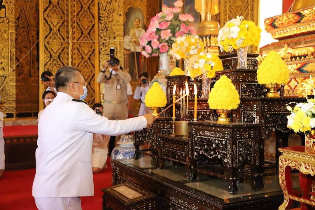 สุราษฎร์ธานี จัดพิธีเจริญพระพุทธมนต์สมโภชพระพุทธนวราชบพิตร ในโอกาสมหามงคลเฉลิมพระชนมพรรษาในหลวง ร.10