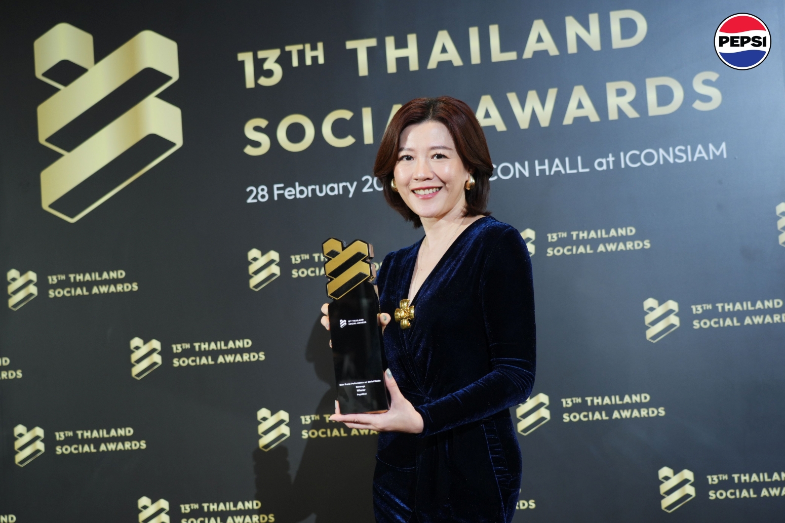 เป๊ปซี่® คว้ารางวัล “Thailand Social Awards ครั้งที่ 13” กลุ่มรางวัล Best Brand Performance on Social Media 