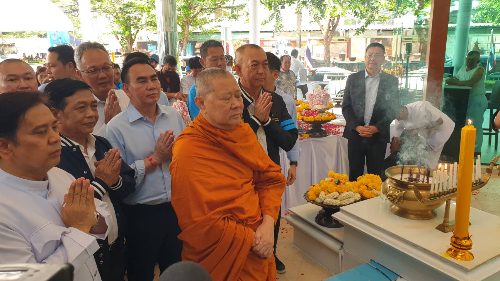 “สมเด็จธงชัย” ร่วมพิธีสงฆ์ งานครบรอบ 78 ปี "ประชาธิปัตย์"  