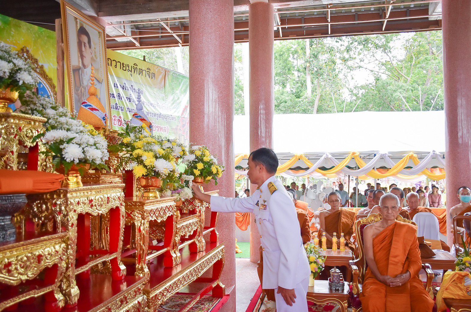 ร้อยเอ็ด จัดงานพิธีถวายมุทิตาสักการะฉลองสมณศักดิ์ สัญญาบัตร พัดยศ ชั้นพิเศษ พระครูโพธิชัยคุณ เจ้าคณะอำเภอโพธิ์ชัย (ธ)