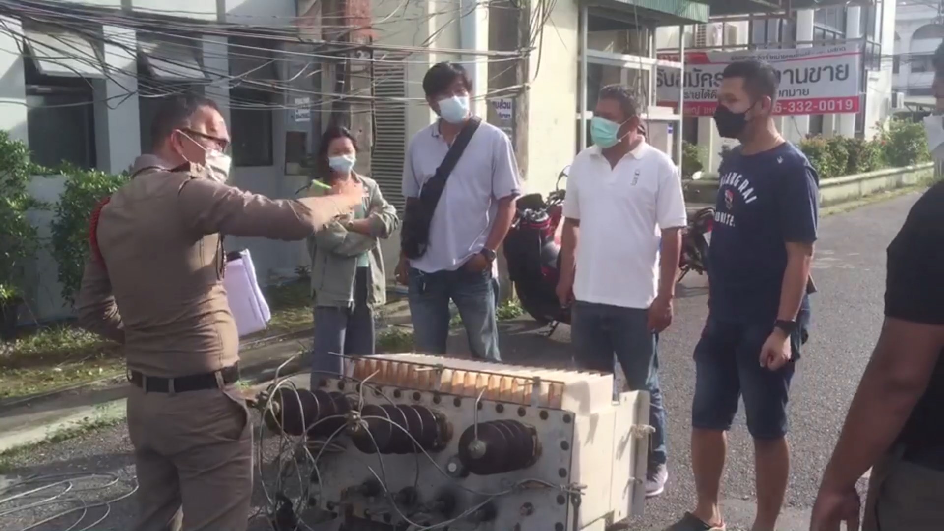 คนร้ายคิดการใหญ่ก่อเหตุขโมยหม้อแปลงไฟฟ้าหนักเกือบ1 ตัน