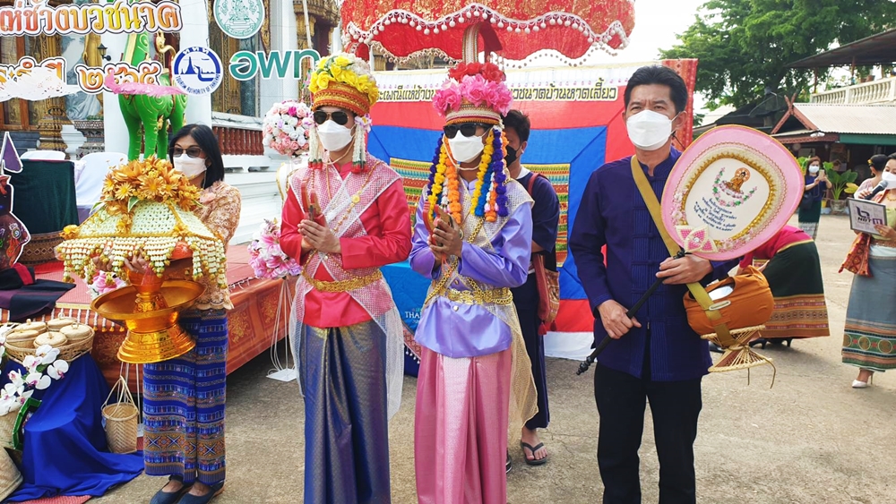 ศรีสัชนาลัย แถลงจัดงานประเพณีแห่ช้างบวชนาคไทยพวนบ้านหาดเสี้ยว ประจำปี 2565