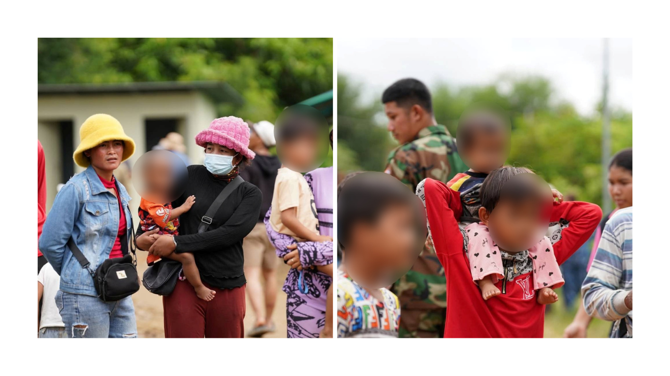 ด่วน! หนองหญ้าแก้วตึงเครียด พบเด็ก-หญิงท้องถูกใช้เป็นโล่มนุษย์