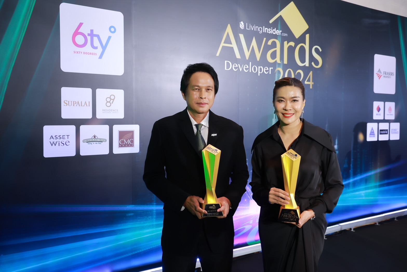 "แอสเซทไวส์" คว้า 2 รางวัลใหญ่จากเวที LIVINGINSIDER DEVELOPER AWARDS 2024 จาก 2 โครงการ “Kave Town Island” และ “The Honor Yothinpattana”