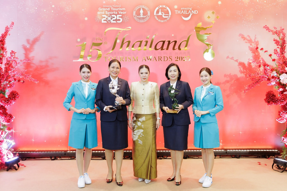 บางกอกแอร์เวย์ส คว้า 2 รางวัลพระราชทานอุตสาหกรรมท่องเที่ยวไทย ประจำปี 2568  