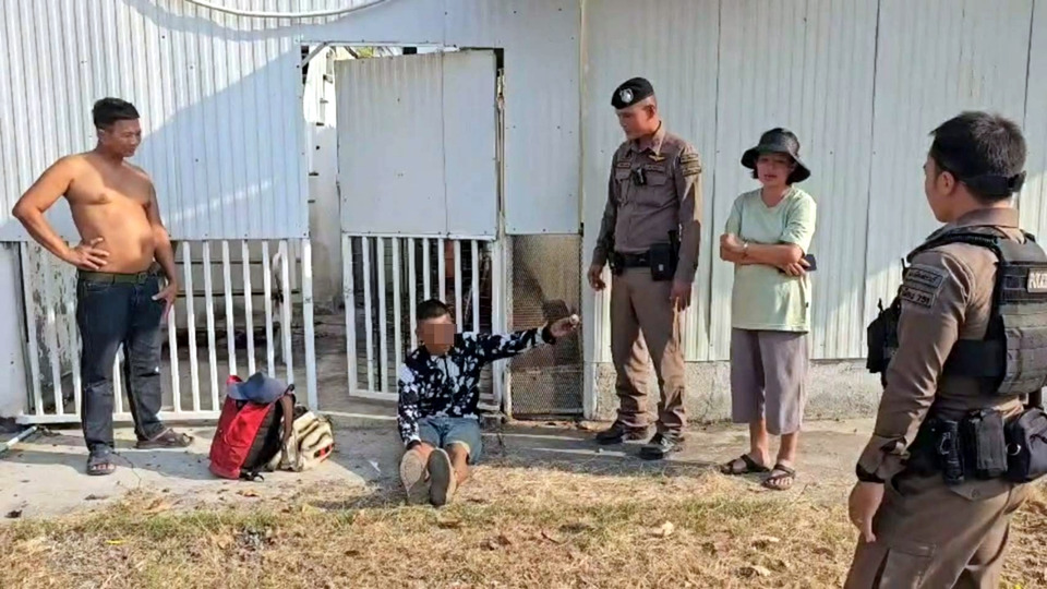 รวบหนุ่มบุกปั๊มน้ำมันสระบุรี ย่องขโมยทรัพย์คนขับรถบัส สารภาพเสพยาบ้า